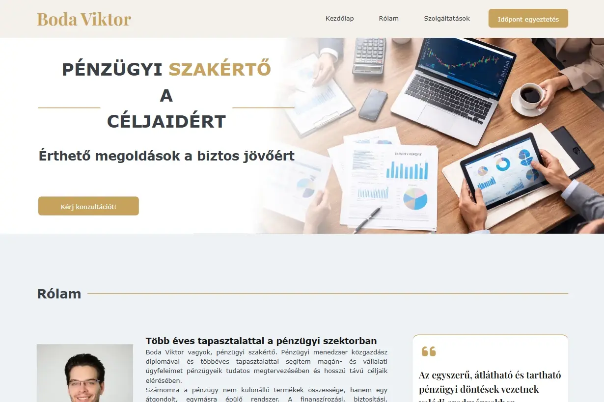 Boda Viktor Website